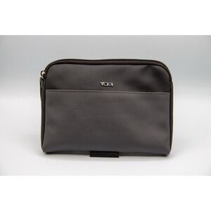 TUMI‎ for Delta Small Personal Toiletries Travel Bag Zip Up Gray 9"x6"